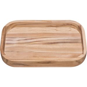 Bandeja para Asado de Madera Teca con Acabado Natural 40x25 cm