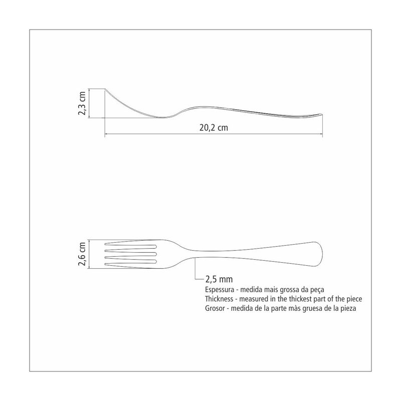 Tramontina-Zurique-stainless-steel-dinner-fork