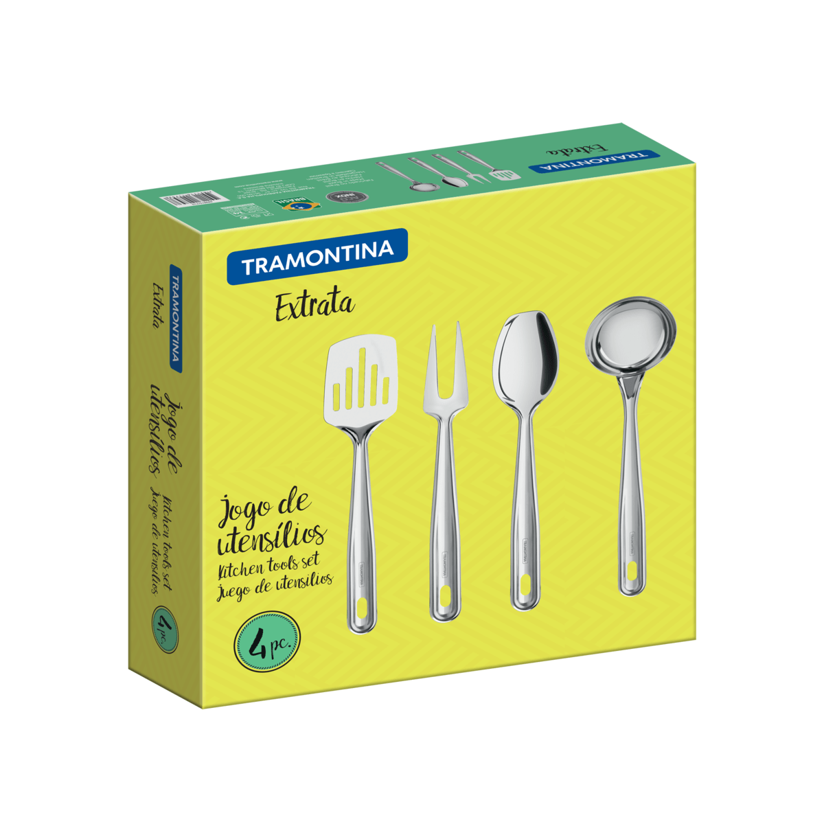 Juego de 5 utensilios de cocina, acero inox. - LAGUNA Tramontina