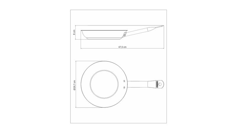 62635/260) SARTEN ACERO INOXIDABLE 26 CM— Ferreshop