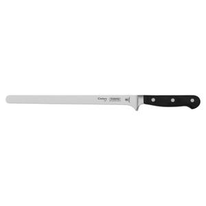 Cuchillo para fiambres Tramontina Century con lámina de acero inoxidable y mango de policarbonato y fibra de vidrio, 10"