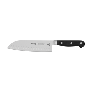 Cuchillo Santoku Tramontina Century con lámina de acero inoxidable y mango de policarbonato con fibra de vidrio 7"