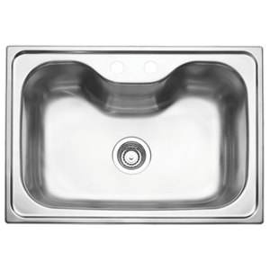 Bacha de Empotrar Morgana 60 FX Tramontina de Acero Inox Satinado con Grifería, Sopapa, Dispenser de Jabón, Tabla y Bandeja 69x49 cm