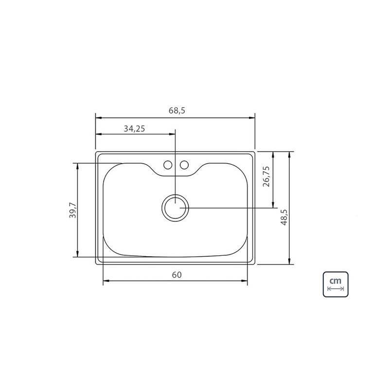 Fregadero-de-empotrar-Tramontina-Morgana-60-FX-de-acero-inoxidable-con-terminaci-n-satinada-69-x-49-cm-con-v-lvula.