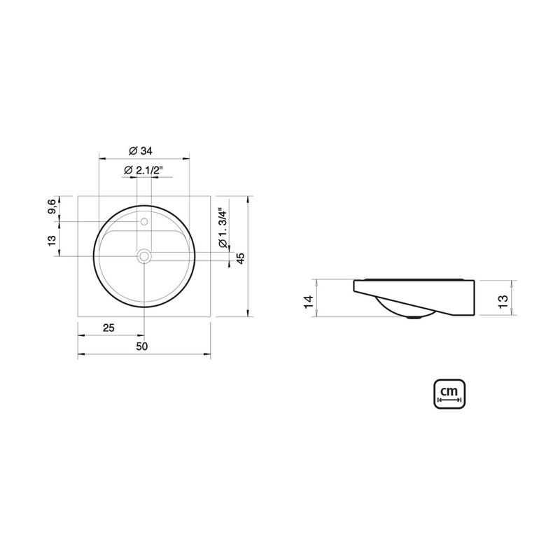 Inodoro-Tramontina-Demi-FX-en-acero-inoxidable-satinado-Ø34-cm