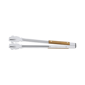 Pinza para Asado Tramontina Mango de Carbón con Hoja de Acero Inoxidable y Mango de Madera 47,3 cm