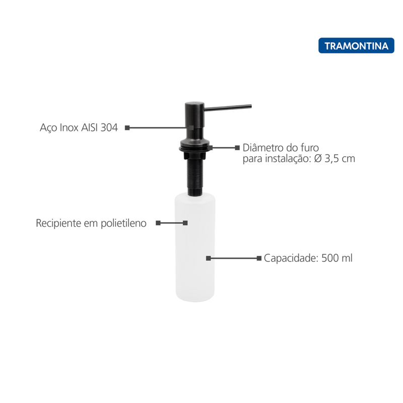 Dosificador-de-jabon-de-Black-de-acero-inoxidable-Tramontina-con-contenedor-de-plastico-500-ml-y-Recubrimiento-PVD