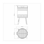 Grill-a-Carbon-Tramontina-TCP-400-de-Acero-Inoxidable-con-Bandeja-para-Carbon-de-Acero-Esmaltado