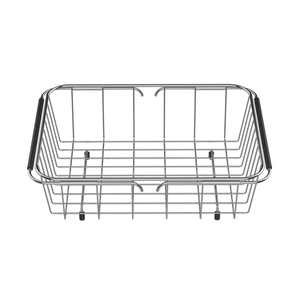 Cesto escurridor Rectangular Tramontina de Acero Inox con Asa Regulable para Bacha