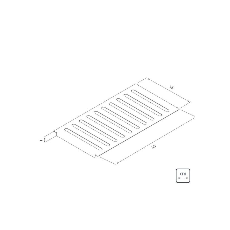 Escurridor-Tramontina-de-acero-inoxidable-con-acabado-Scotch-Brite-para-superponer-el-riel-hAºmedo-30x16-cm