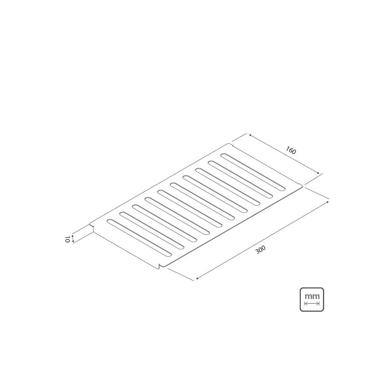 Escurridor-Tramontina-de-acero-inoxidable-con-acabado-Scotch-Brite-para-superponer-el-riel-hAºmedo-30x16-cm