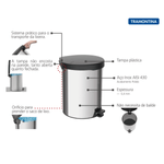 Basurero-con-Pedal-New-Tramontina-de-acero-inoxidable-con-terminacion-pulida-12-l