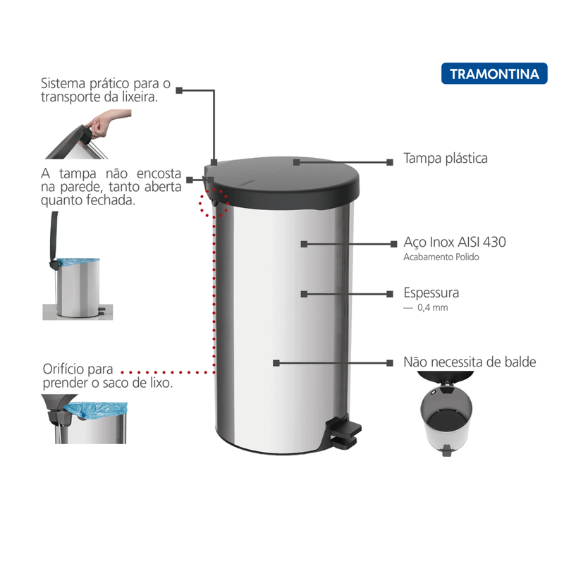 Basurero-con-Pedal-New-Tramontina-de-acero-inoxidable-con-terminacion-pulida-20-l