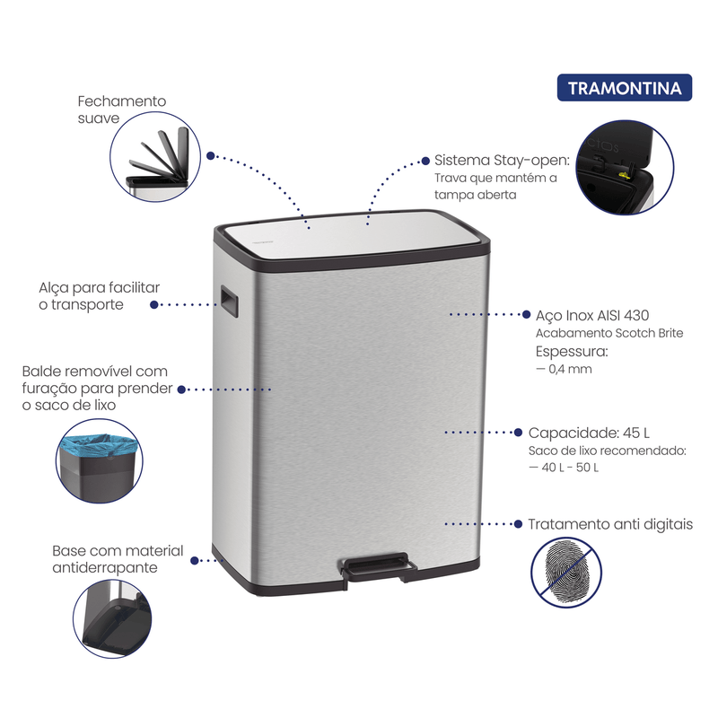 Basurero-en-Acero-Inoxidable-con-Pedal-Tramontina-Octos-45-litros