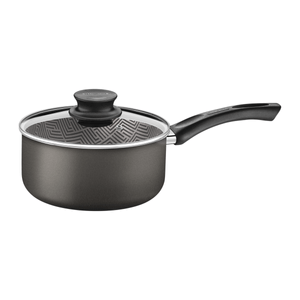 Olla Paris Texture Tramontina de Aluminio con Revestimiento Antiadherente Starflon Max Grafito con Tapa de Vidrio 20 cm 2,9 L