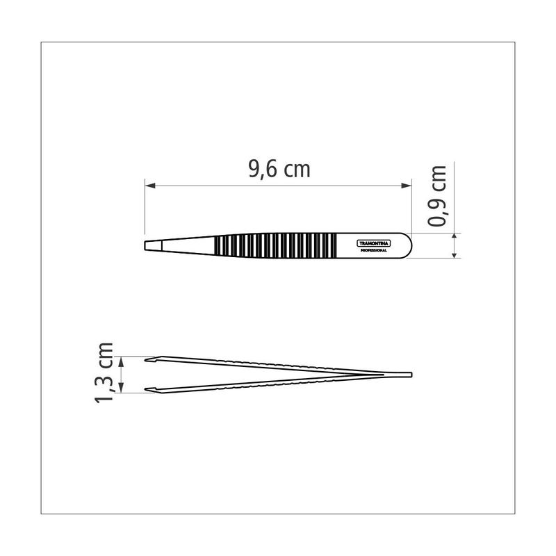 Pinza-Tramontina-de-acero-inoxidable-con-punta-recta.