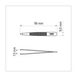 Pinza-Tramontina-de-acero-inoxidable-con-punta-diagonal.