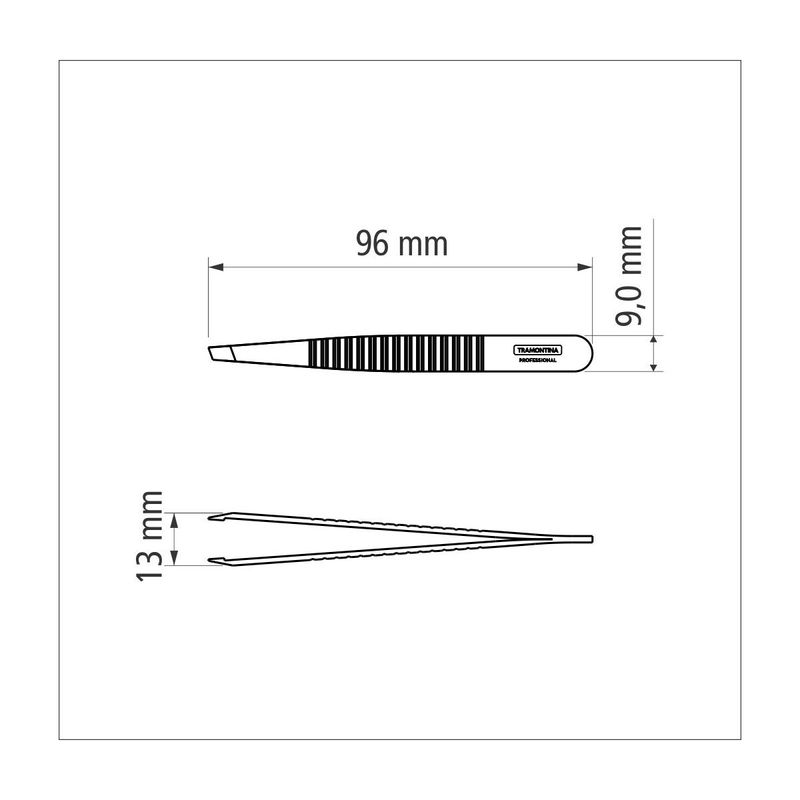 Pinza-Tramontina-de-acero-inoxidable-con-punta-diagonal.