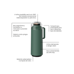 Termo-Tramontina-Exata-en-Plastico-verde-con-ampolla-de-vidrio-de-1-L