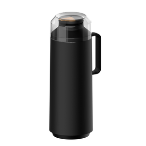 Termo Exata Tramontina de Plástico Negro con Ampolla de Vidrio y Pico Vertedor 1 L