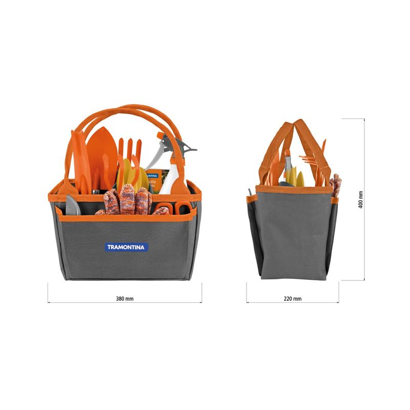 Kit-Regalo-para-JardinerA­a-Tramontina-con-Bolsa-de-Lona-13-Piezas