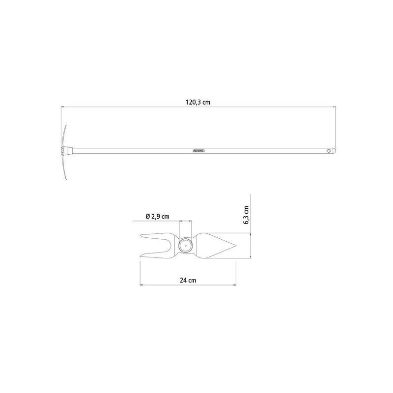 Escardillo-corazA³n-dos-puntas-mango-de-madera-120-cm