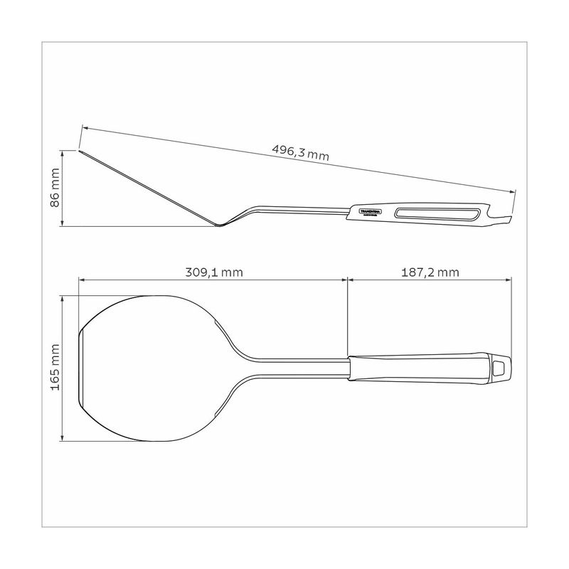 Espatula-para-Pizza-Tramontina-con-Lamina-de-Acero-Inoxidable-y-Mango-de-Polipropileno-Gris