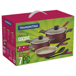 Bateria-de-Cocina-Tramontina-Turim-en-Aluminio-con-Revestimiento-Interno-y-Externo-Antiadherente-Starflon-Max-Rojo-7-Piezas