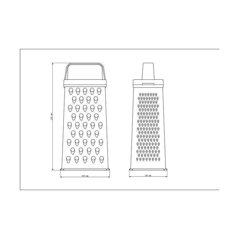 Rallador-4-Lados-Tramontina-Utilita-en-Acero-Inoxidable-y-Asa-de-ABS-Blanco