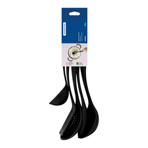 Juego de Utensilios Ability Tramontina de Nylon Negro 5 Pzas