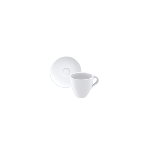 Juego de Taza y Plato para Espresso Paola Tramontina de Porcelana 95 ml 12 Pzas