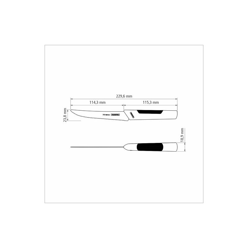 Cuchillo-para-Asado-y-Frutas-Tramontina-Nygma-con-LA¡mina-de-Acero-Inoxidable-y-Mango-de-Polipropileno-Texturizado-Negro-5-