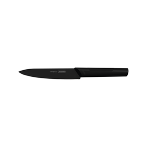 Cuchillo Utility Nygma Tramontina con Lámina de Acero Inoxidable y Mango de Polipropileno Texturizado Negro 6"