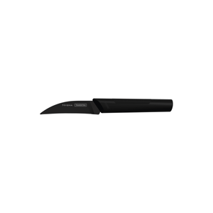 Cuchillo para Tornear Nygma Tramontina con Lámina de Acero Inoxidable y Mango de Polipropileno Texturizado Negro 3"