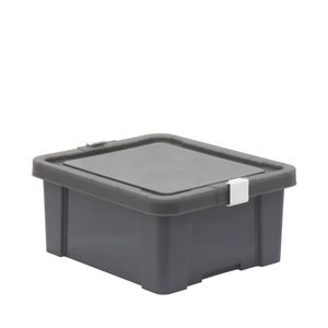 Caja Organizadora Office Tramontina de Polipropileno Gris 17 L