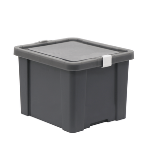 Caja Organizadora Office Tramontina de Polipropileno Gris 30 L