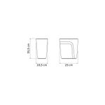 Lixeira-Tramontina-Compact-em-Polipropileno-Cinza-com-Tampa-Basculante-105-L