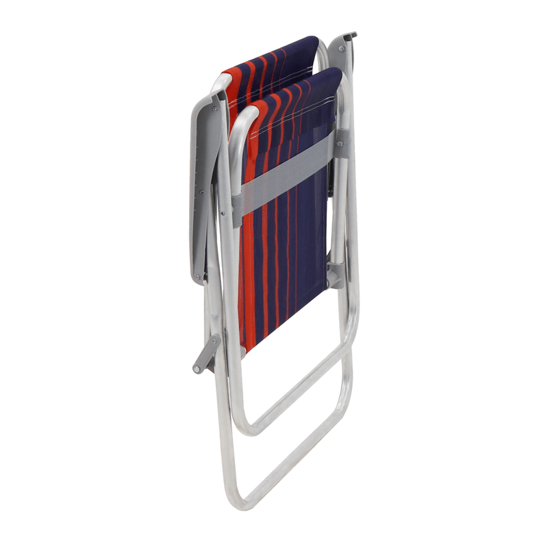 Silla-de-Playa-Tramontina-Samoa-Alta-en-Aluminio-con-Asiento-Azul-Oscuro-y-Naranja