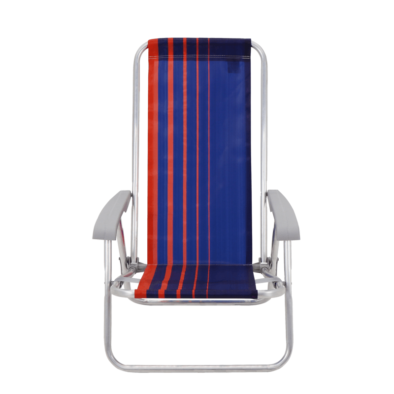 Silla-de-Playa-Reclinable-Tramontina-Bali-Baja-en-Aluminio-con-Asiento-Azul-Oscuro-y-Naranja