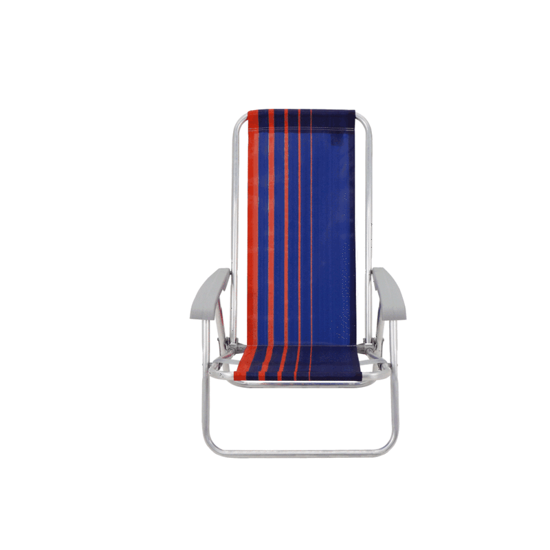 Silla-de-Playa-Reclinable-Tramontina-Bali-Baja-en-Aluminio-con-Asiento-Azul-Oscuro-y-Naranja