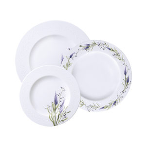 Juego de Platos Lilla Tramontina de Porcelana Decorada 12 Piezas