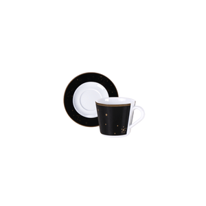Juego de Taza y Plato para Té Valentina Tramontina de Porcelana Decorada 185 ml 12 Piezas