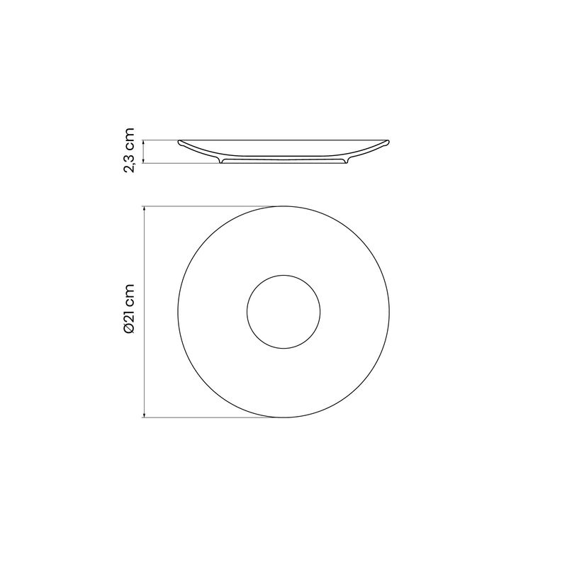 Plato-Postre-Tramontina-RAºstico-MarrA³n-en-Porcelana-Decorada-21-cm