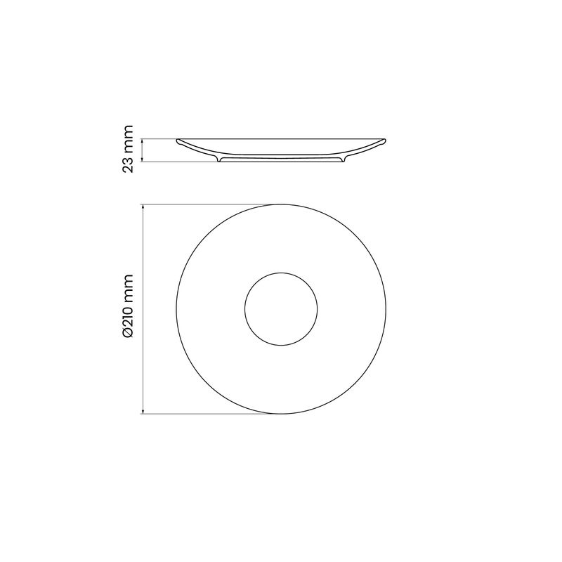 Plato-Postre-Tramontina-RAºstico-MarrA³n-en-Porcelana-Decorada-21-cm