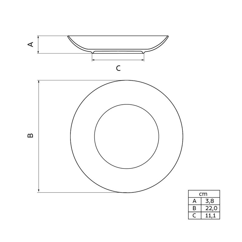 Plato-Hondo-Tramontina-RAºstico-MarrA³n-en-Porcelana-Decorada-22-cm