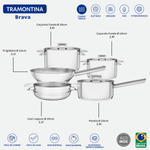 BaterA­a-de-cocina-Tramontina-Brava-de-Acero-Inoxidable-Fondo-Triple-con-Tapa-Plana-5-Piezas