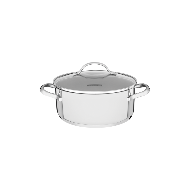 Cacerola-rasa-Una-de-acero-inoxidable-con-fondo-triple-tapa-de-vidrio-16-cm-14-l-Tramontina