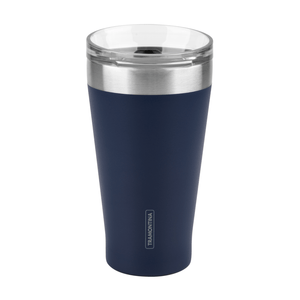 Vaso Térmico Exata Tramontina de Acero Inoxidable Azul con Tapa 550 ml
