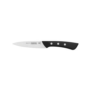Cuchillo para Legumbres y Frutas Solutta Tramontina con Lámina de Acero Inoxidable y Mango de Policarbonato Negro 4"