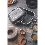 Kit Tramontina Lyon 360 de aluminio forjado con revestimiento interno antiadherente Starflon High Performance negro